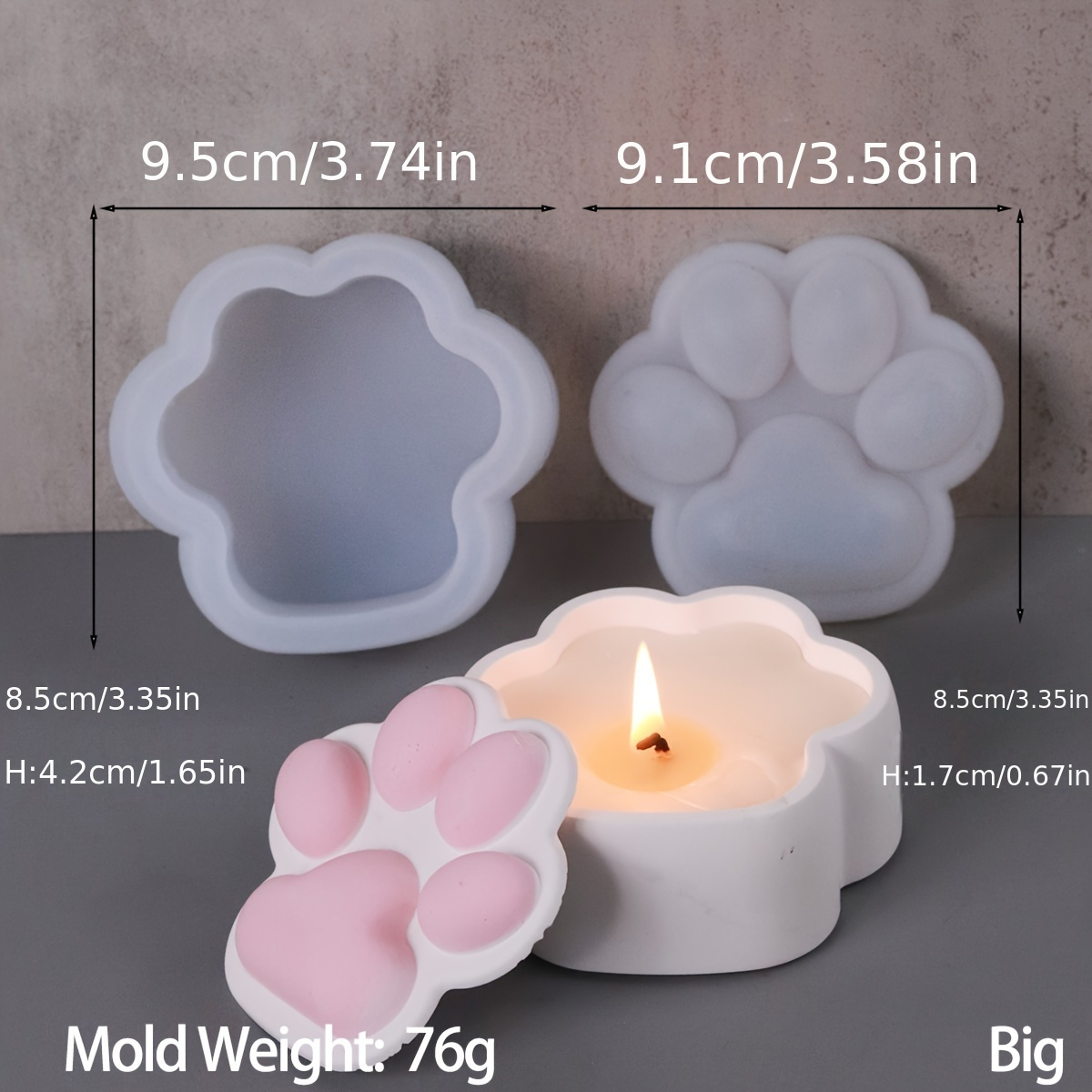 Cat Claw Storage Box Silicone  - đánh giá và giá Resin Art Case