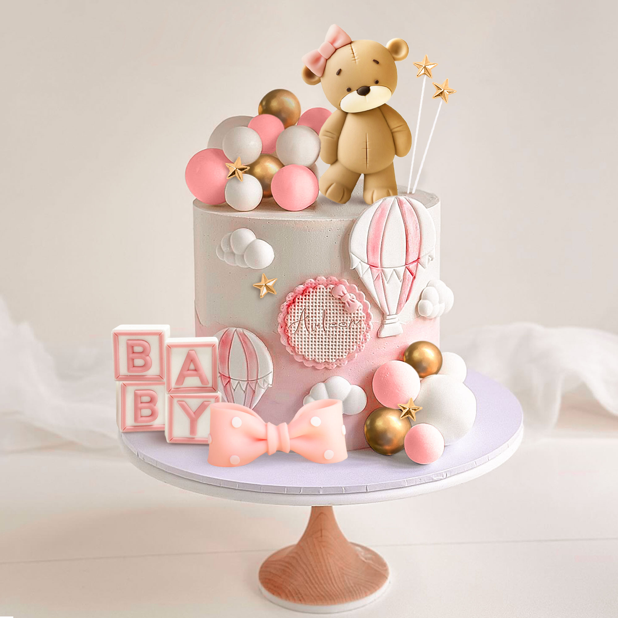 LaVenty Pink Bear Cake Decorat - đánh giá và giá Resin Art Alphabet