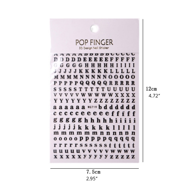 1PCS New English Alphabet Nail - đánh giá và giá Resin Art Alphabet