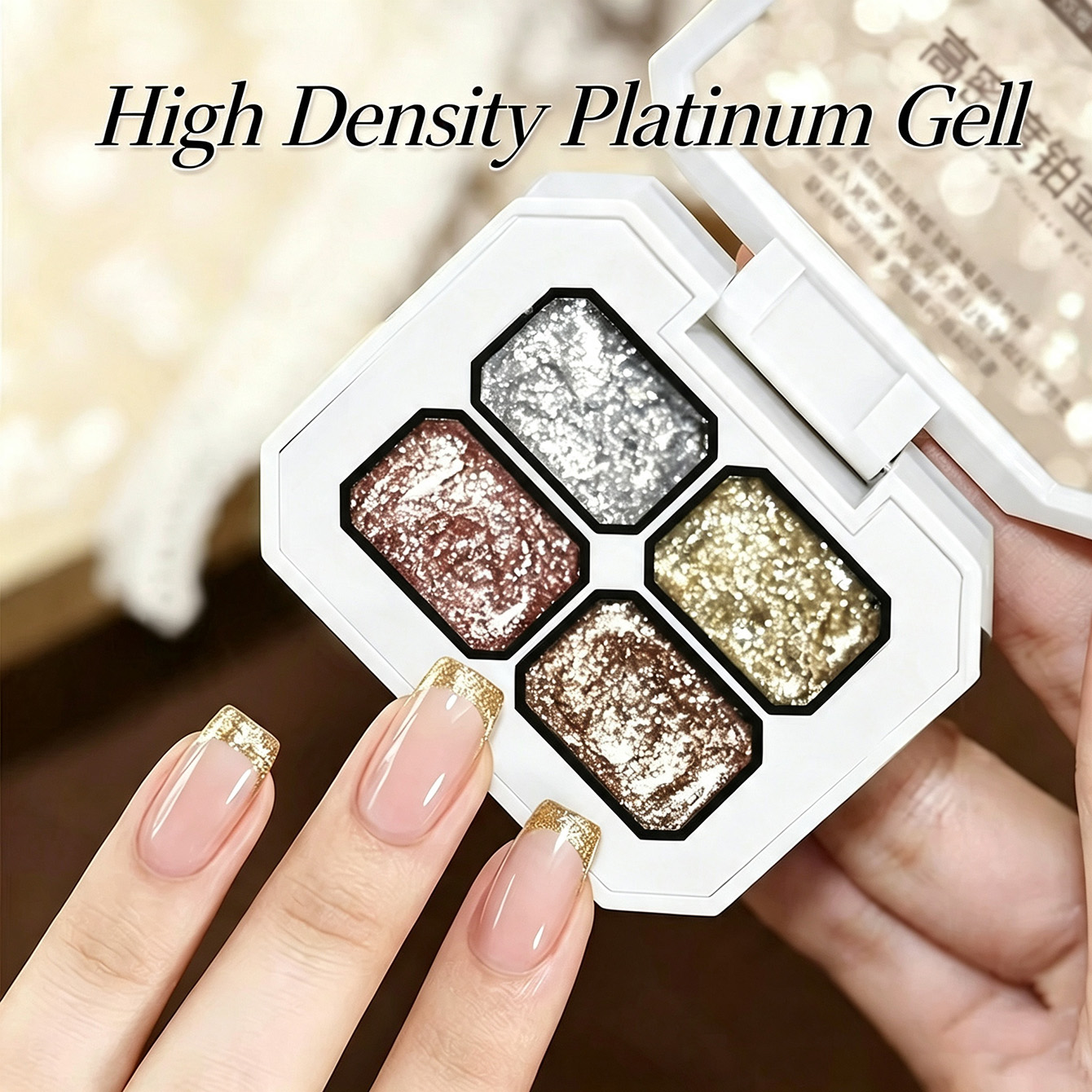MIANEL Chunky Foil Platinum Na - đánh giá và giá Resin Art Rose