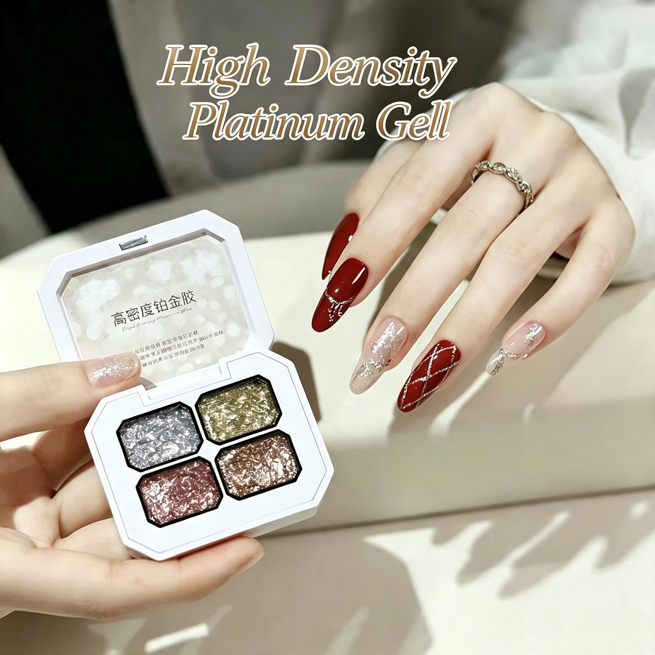 MIANEL Chunky Foil Platinum Na - đánh giá và giá Resin Art Rose