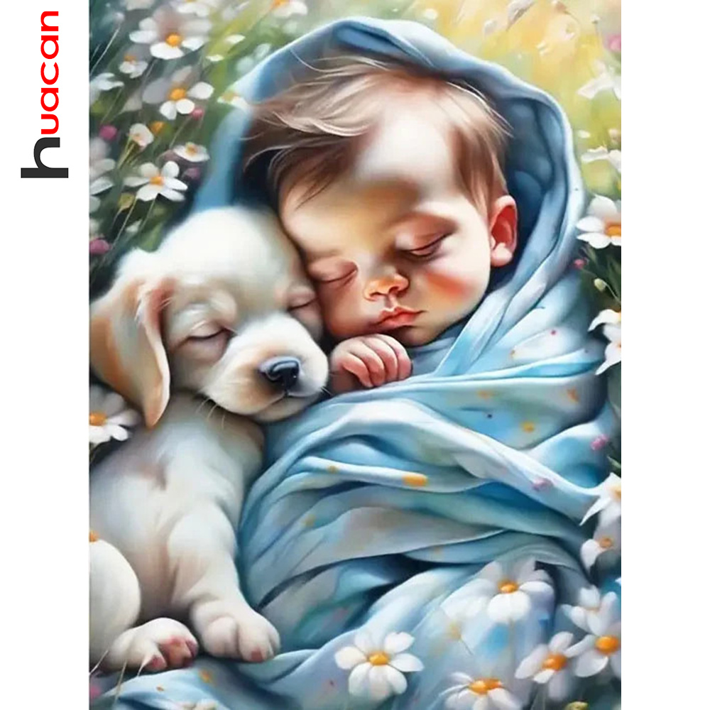 Huacan Diy Diamond Painting Po - đánh giá và giá Resin Art Baby