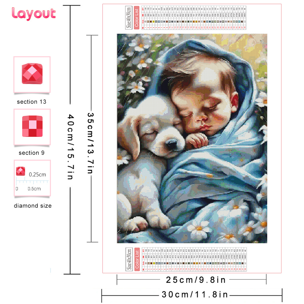 Huacan Diy Diamond Painting Po - đánh giá và giá Resin Art Baby