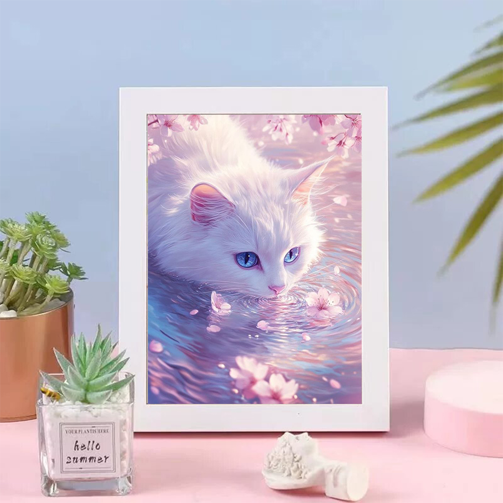 5D Diamond Painting Cat Lover  - đánh giá và giá Resin Art Wallpaper