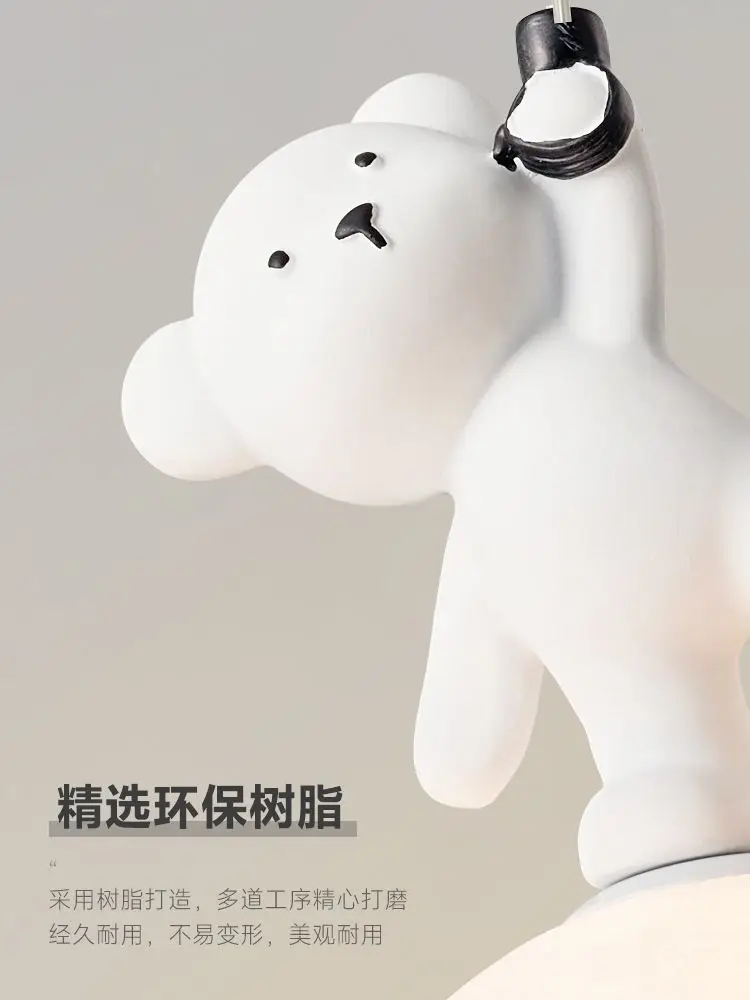 Bear Lamp Cartoon Nursery Beds - đánh giá và giá Resin Art Baby