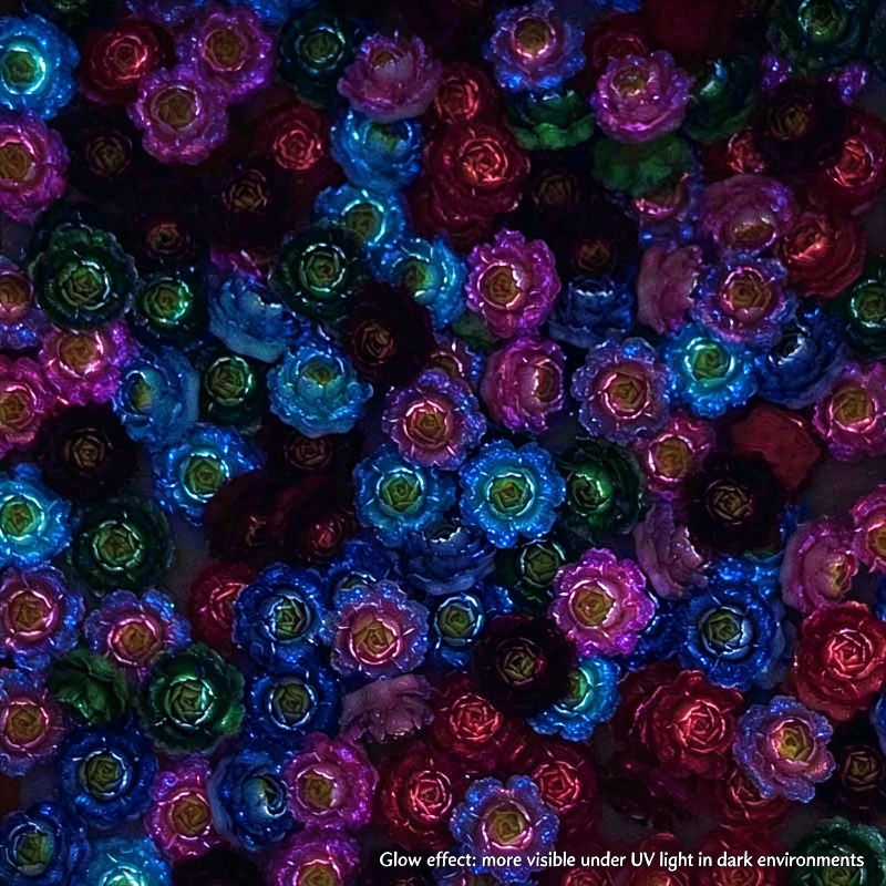 50pcs Mixed Color 3D Resin Ros - đánh giá và giá Resin Art Rose